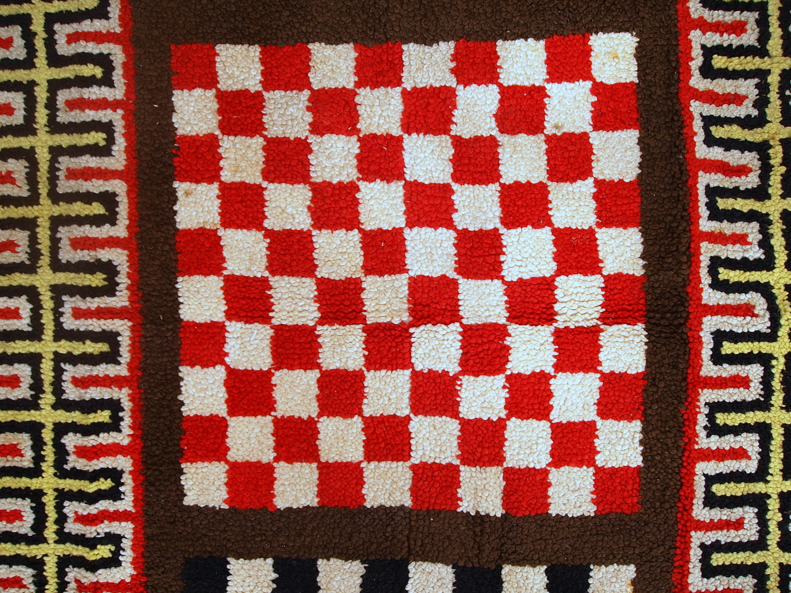 Handmade vintage French Modern rug, 1960s
