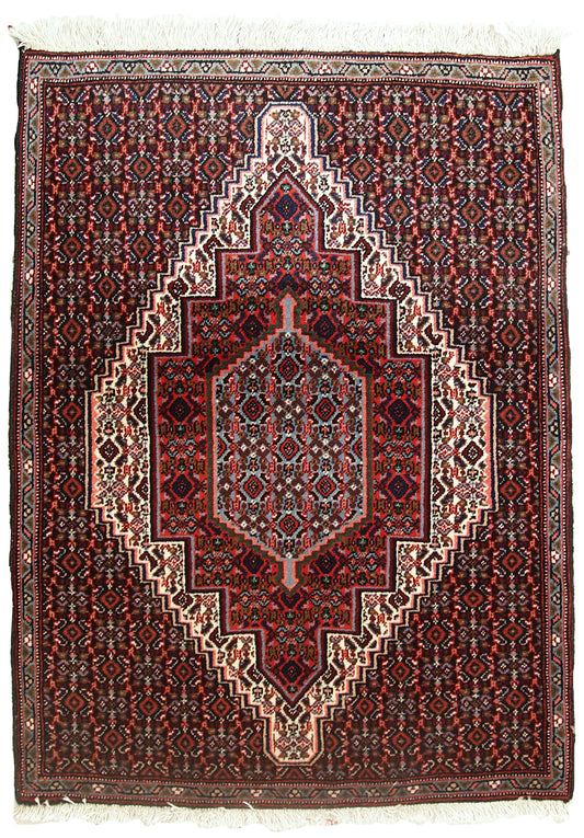 Handmade vintage Persian Nain rug, 1970s