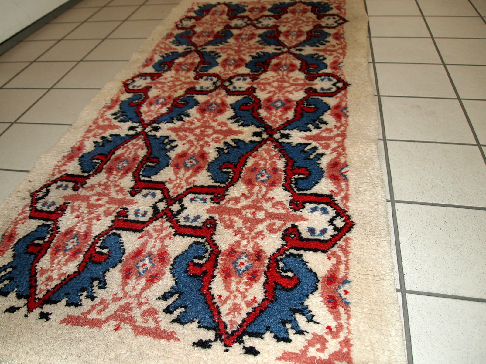 Handmade vintage Moroccan Berber rug, 1970s