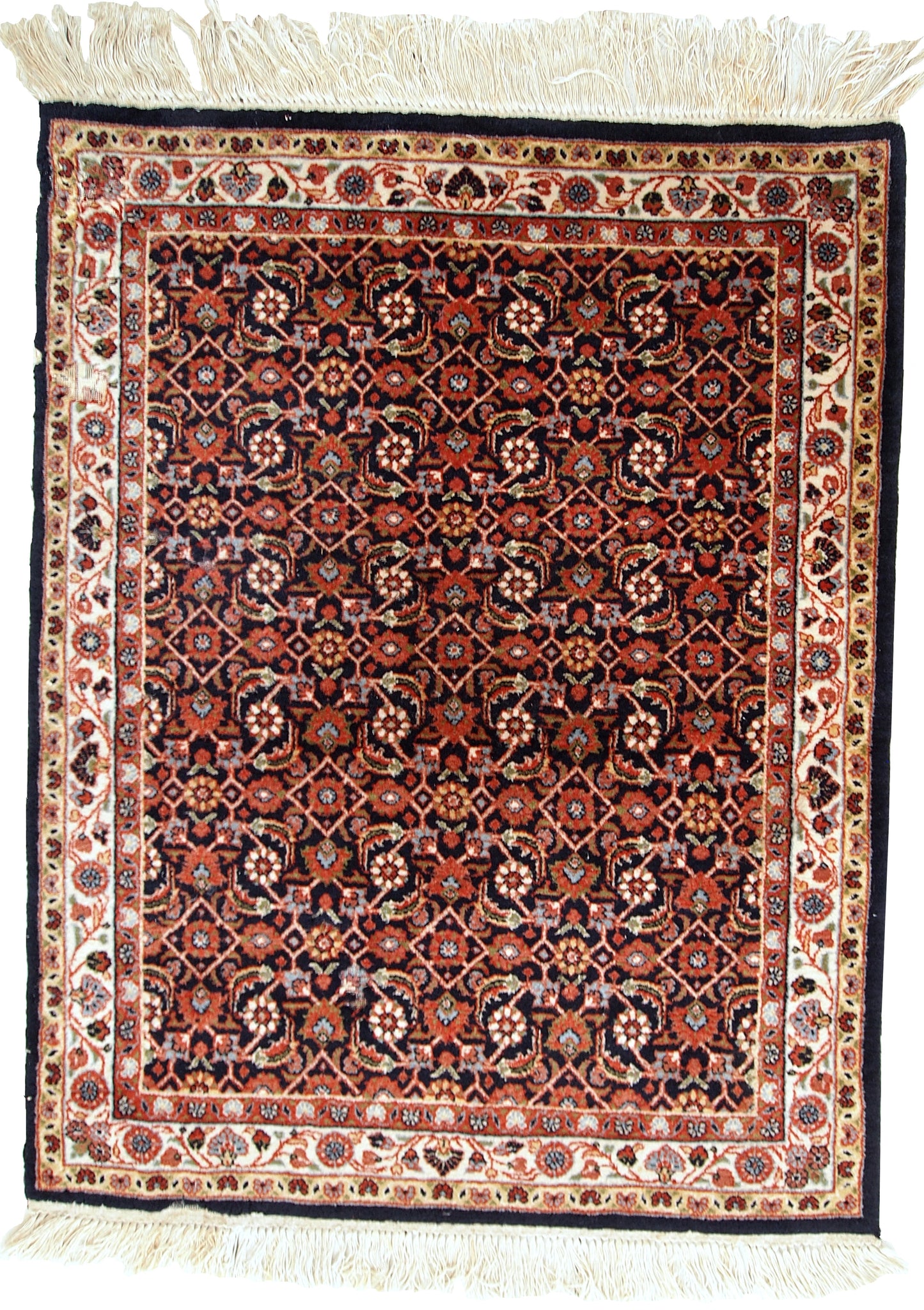Handmade vintage Indo-Tabriz rug, 1980s