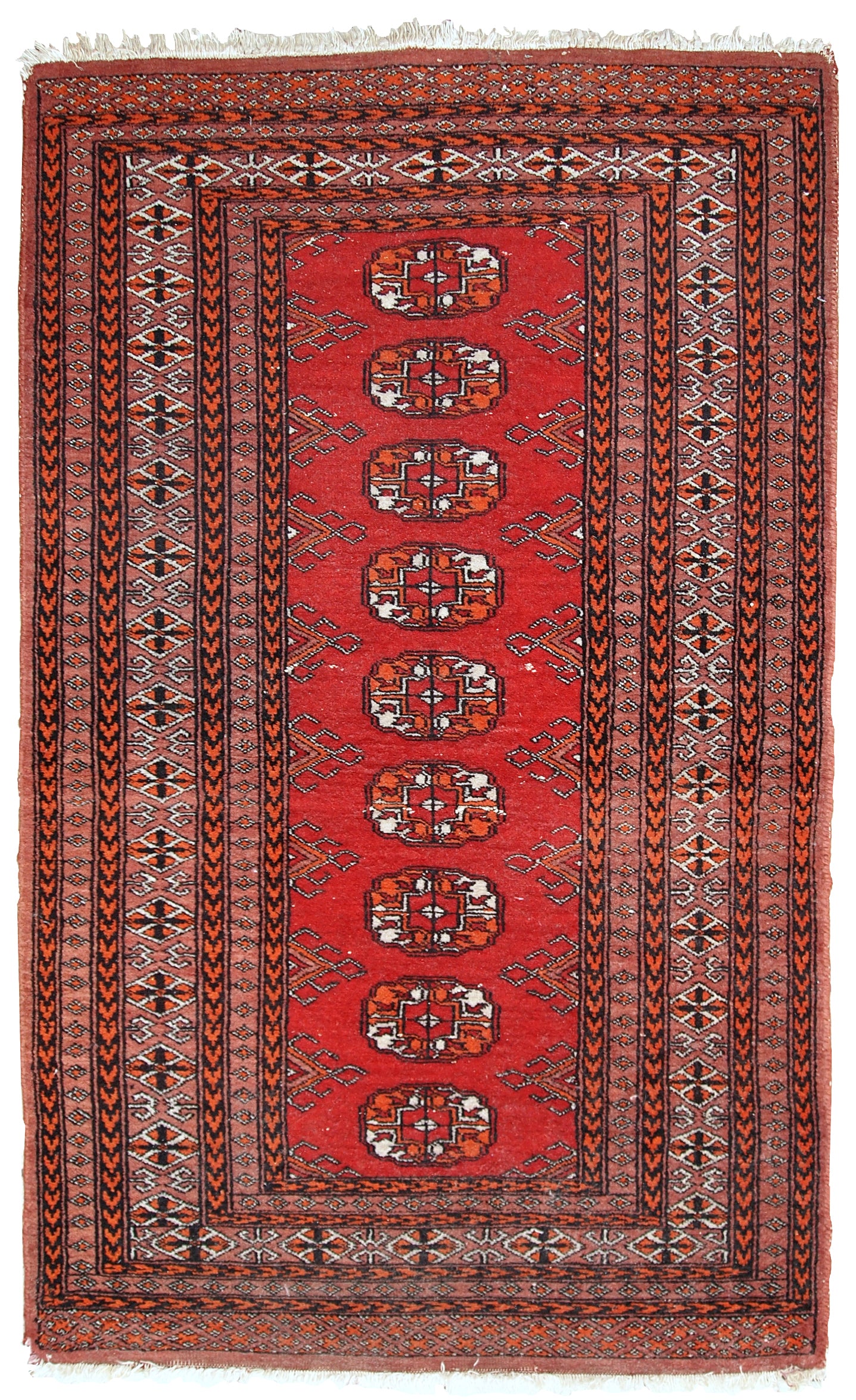 Handmade vintage Pakistani Lahore rug, 1960s