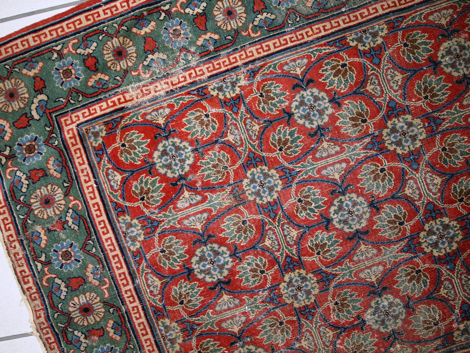 Handmade antique East Turkestan Khotan rug, 1900s