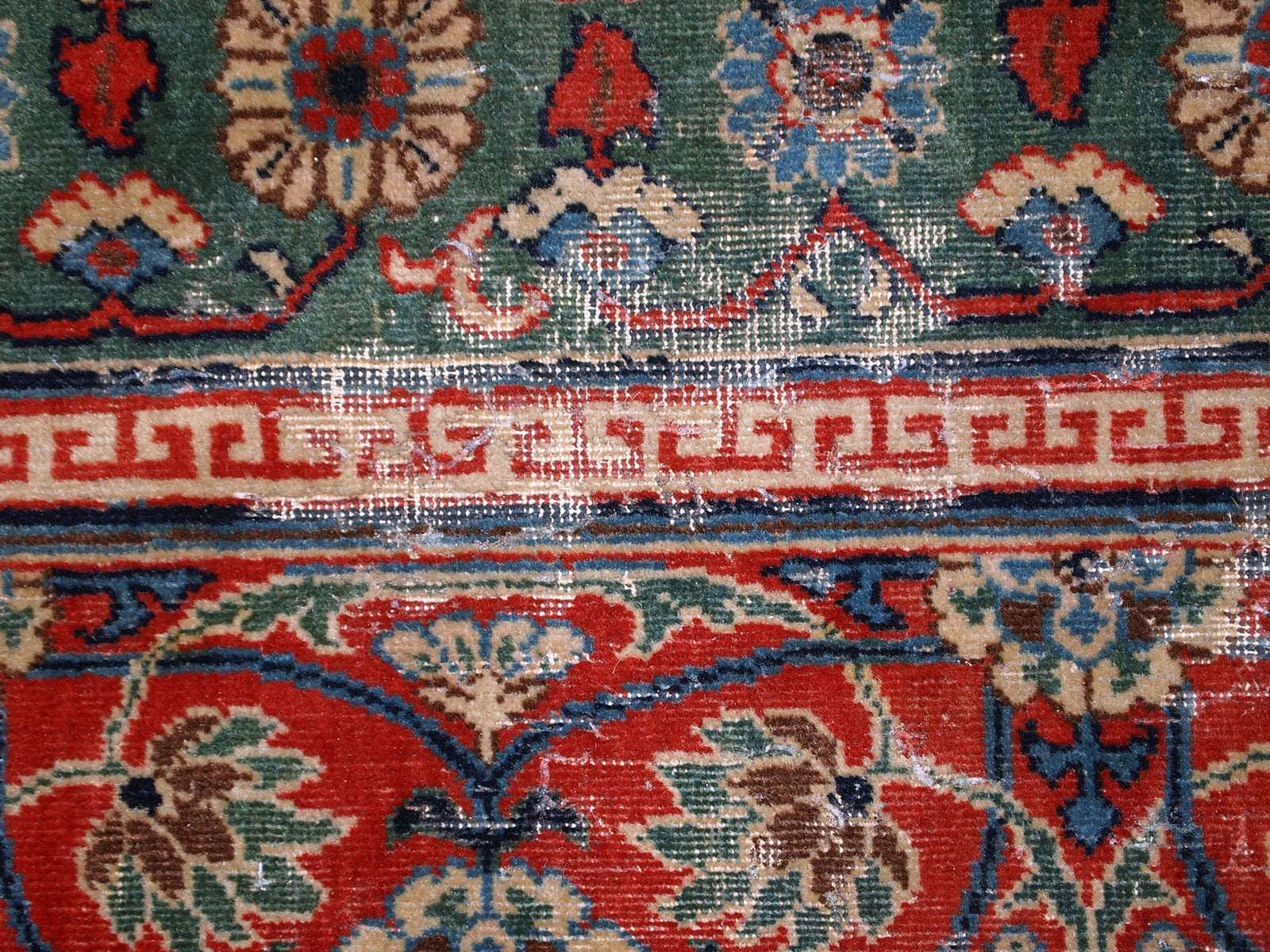 Handmade antique East Turkestan Khotan rug, 1900s