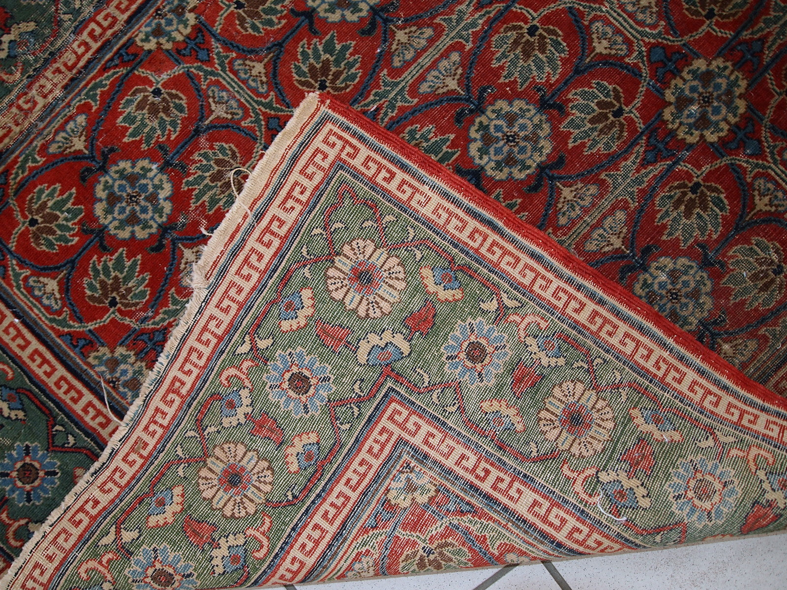 Handmade antique East Turkestan Khotan rug, 1900s
