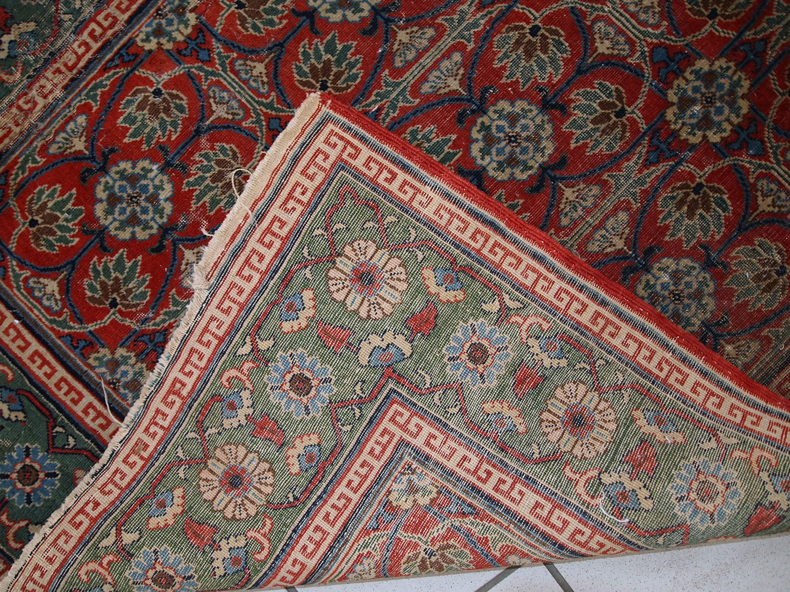 Handmade antique East Turkestan Khotan rug, 1900s