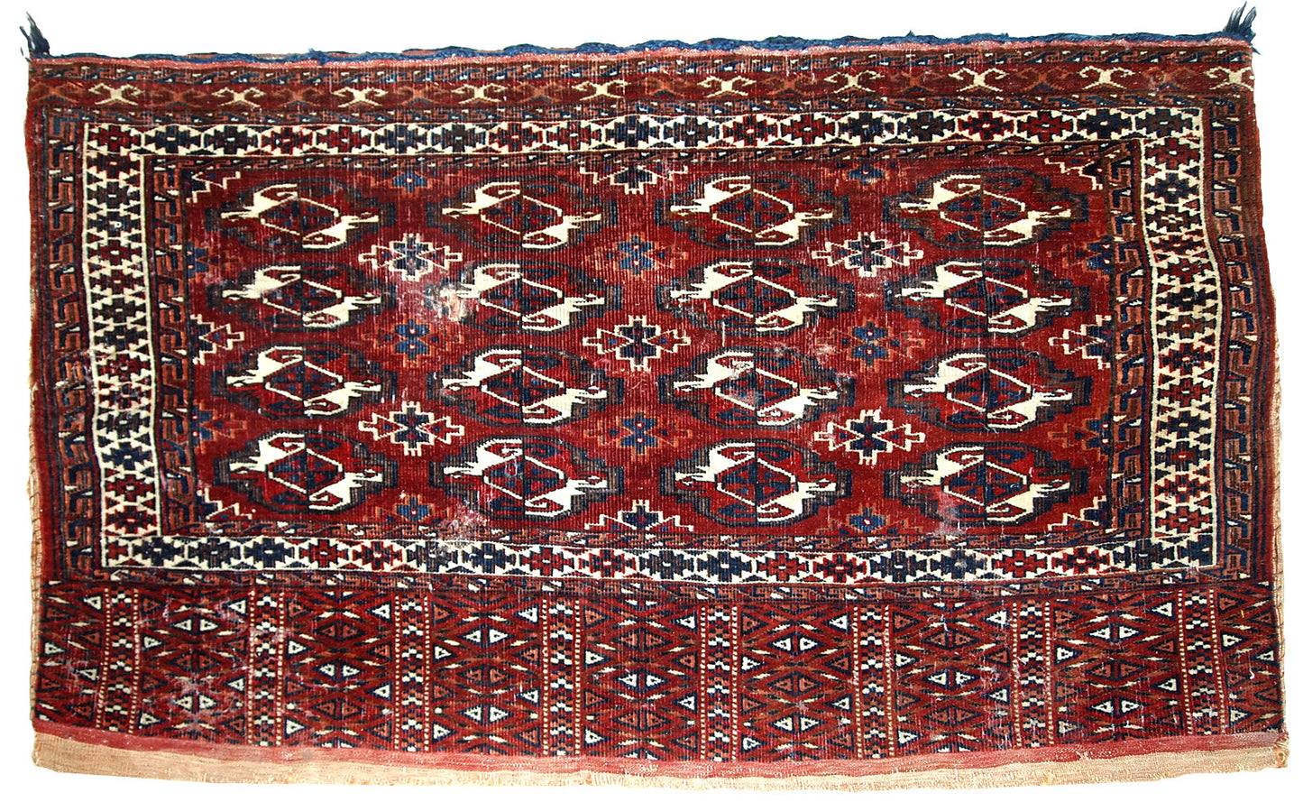 Handmade antique Turkmen Yomud torba bag, 1900s