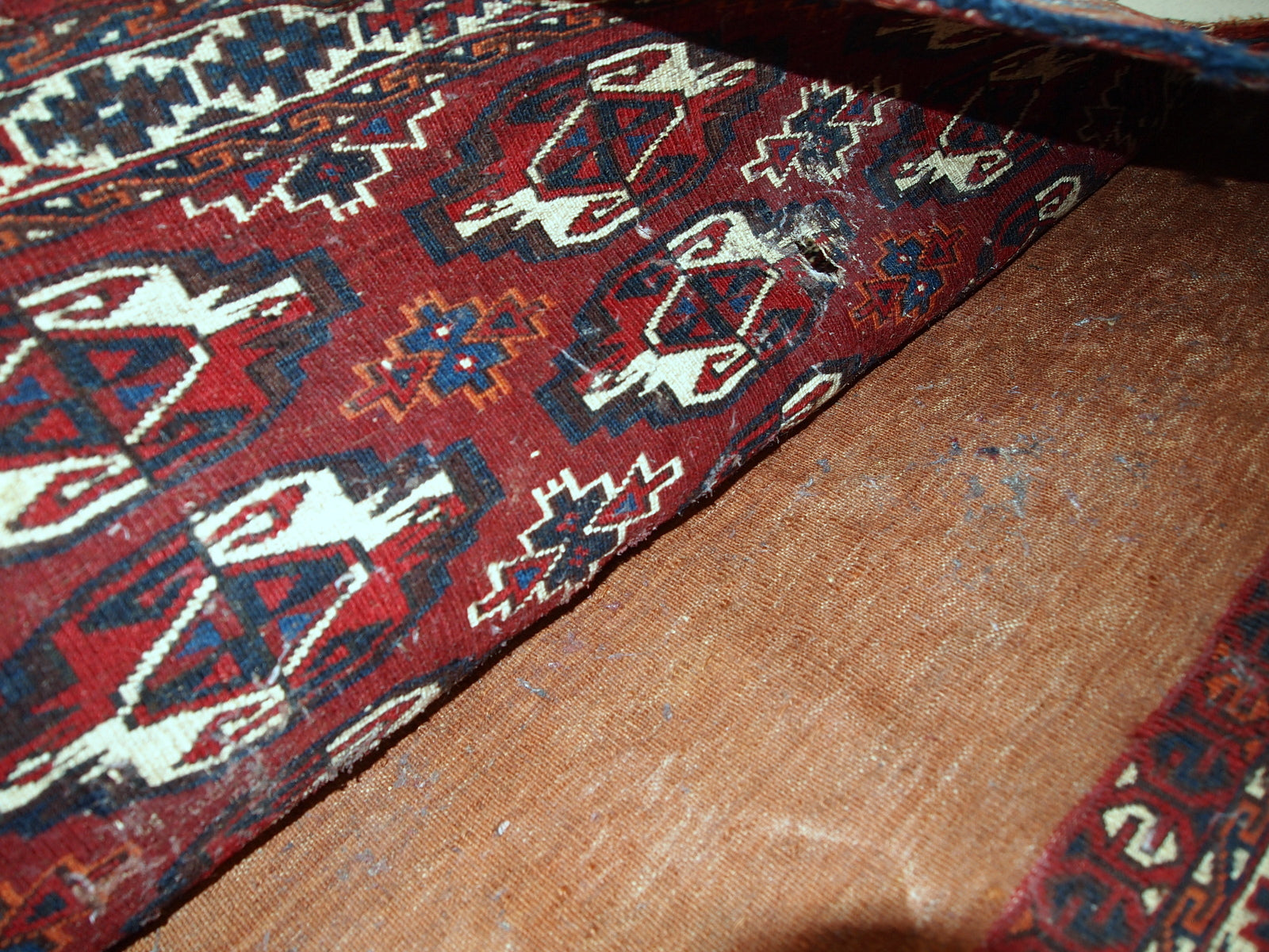 Handmade antique Turkmen Yomud torba bag, 1900s