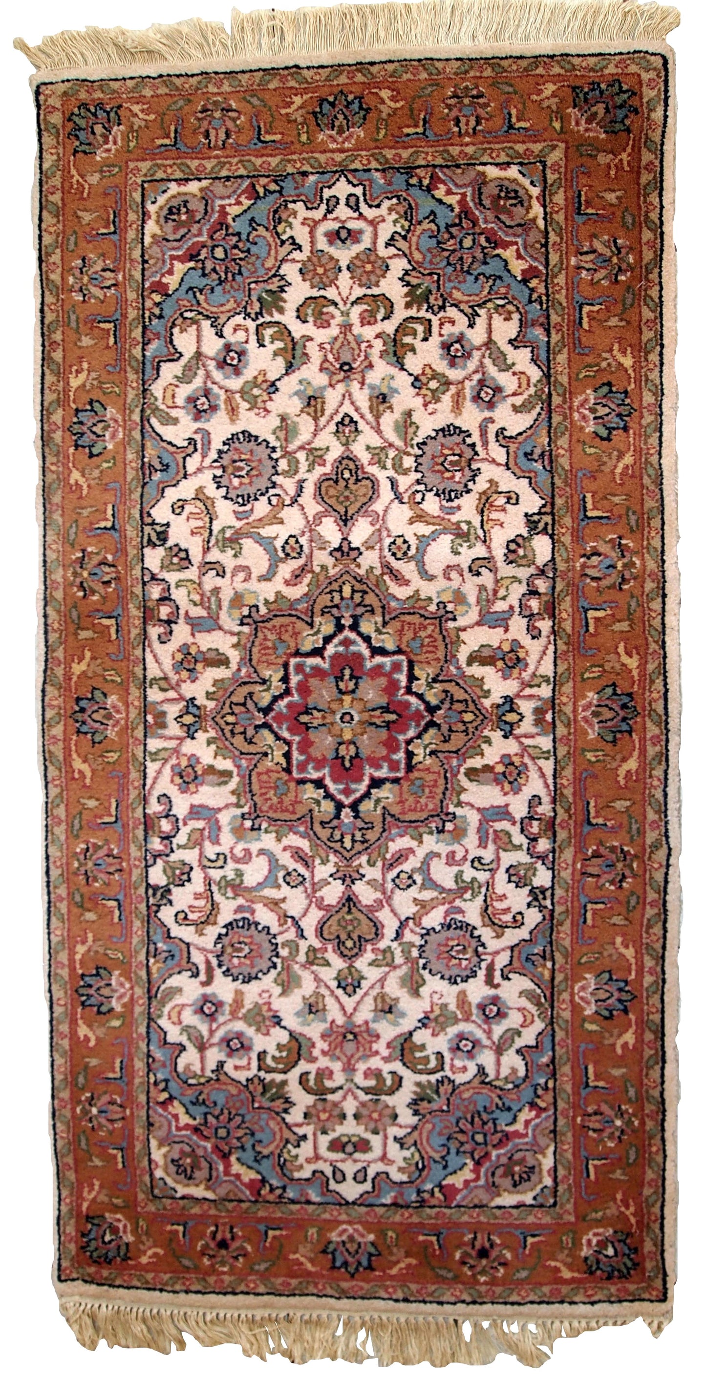 Handmade vintage Indo-Tabriz rug, 1970s
