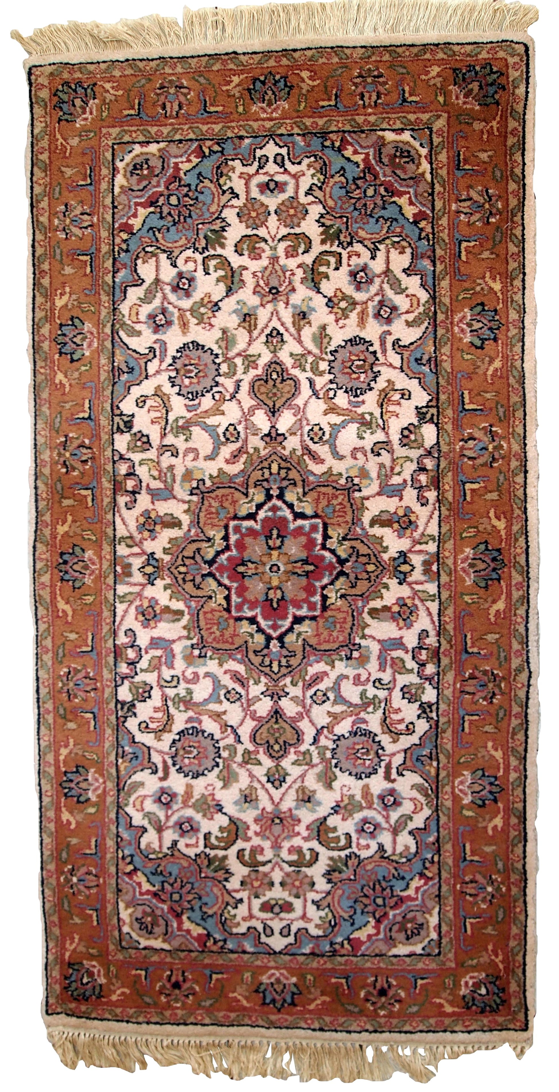 Handmade vintage Indo-Tabriz rug, 1970s