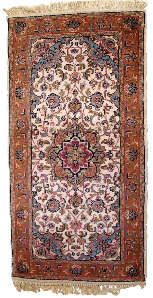 Handmade vintage Indo-Tabriz rug, 1970s