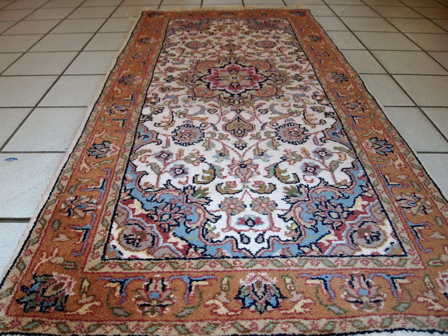 Handmade vintage Indo-Tabriz rug, 1970s
