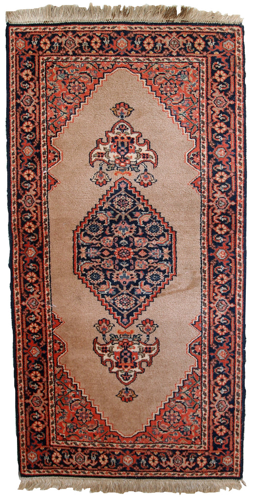 Handmade vintage Indo-Tabriz rug, 1960s