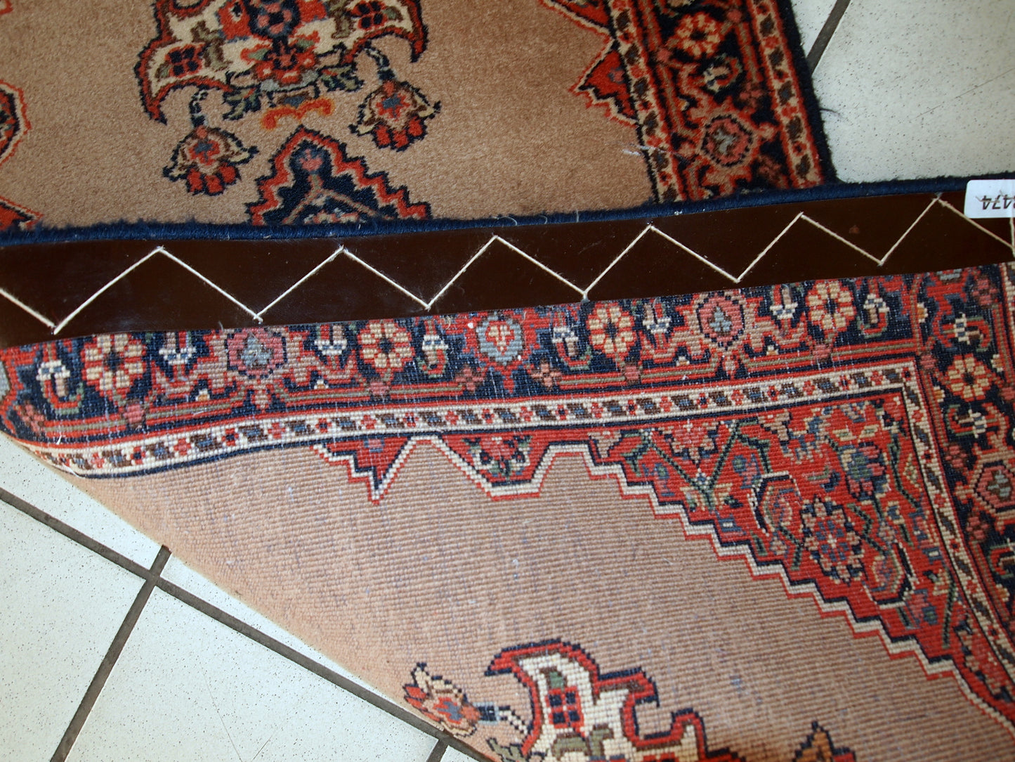 Handmade vintage Indo-Tabriz rug, 1960s