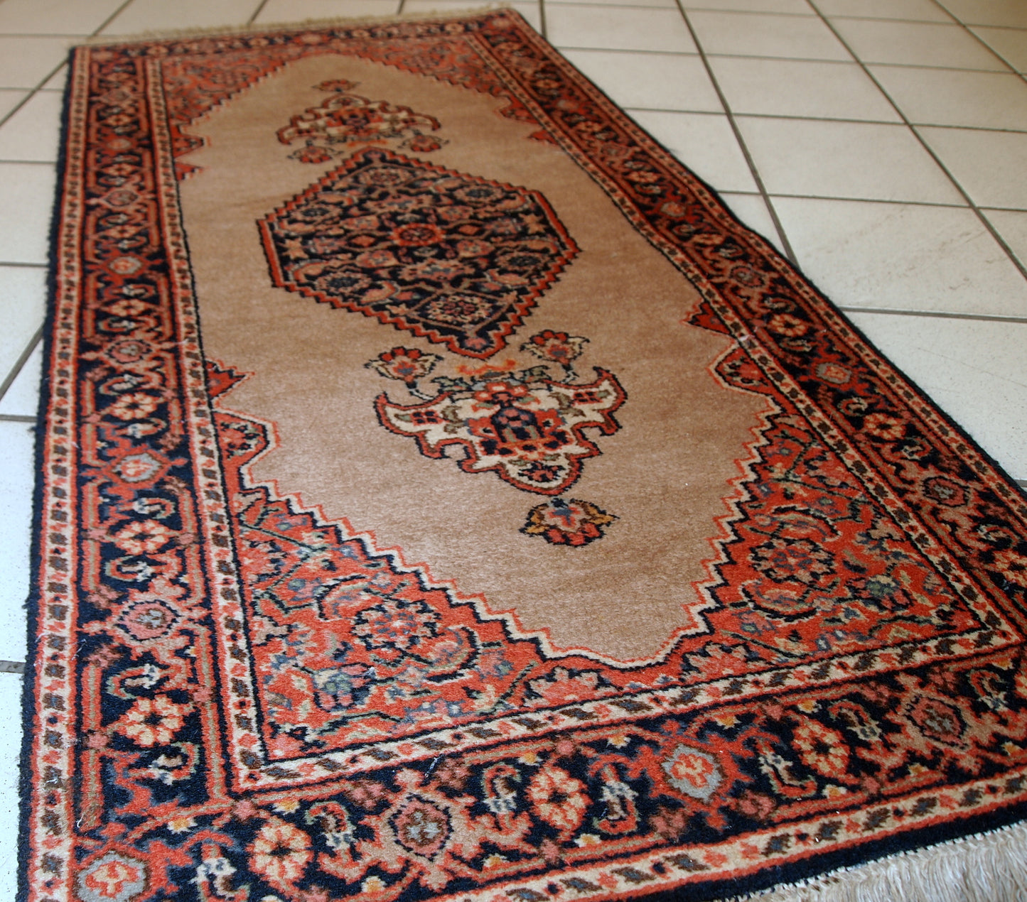 Handmade vintage Indo-Tabriz rug, 1960s