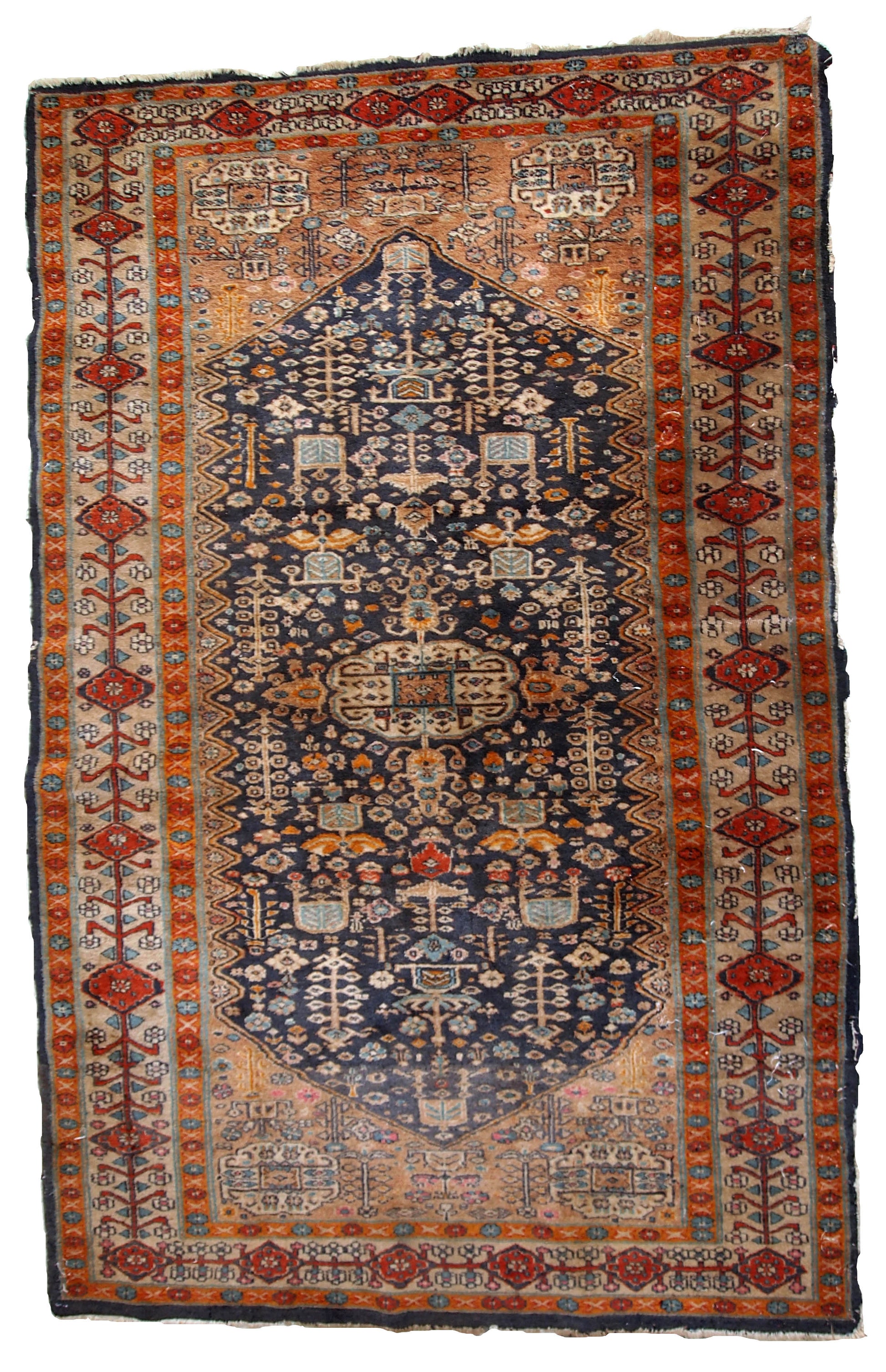 Handmade antique Afghan Baluch rug, 1920s