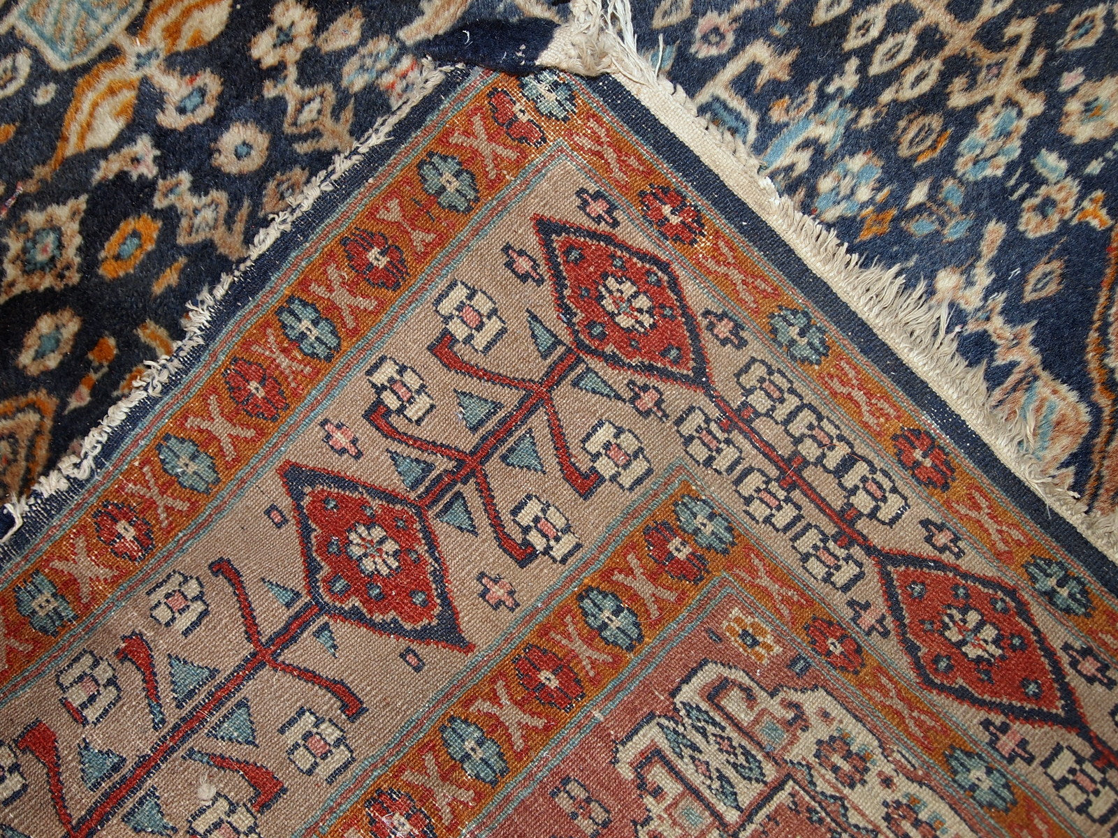 Handmade antique Afghan Baluch rug, 1920s