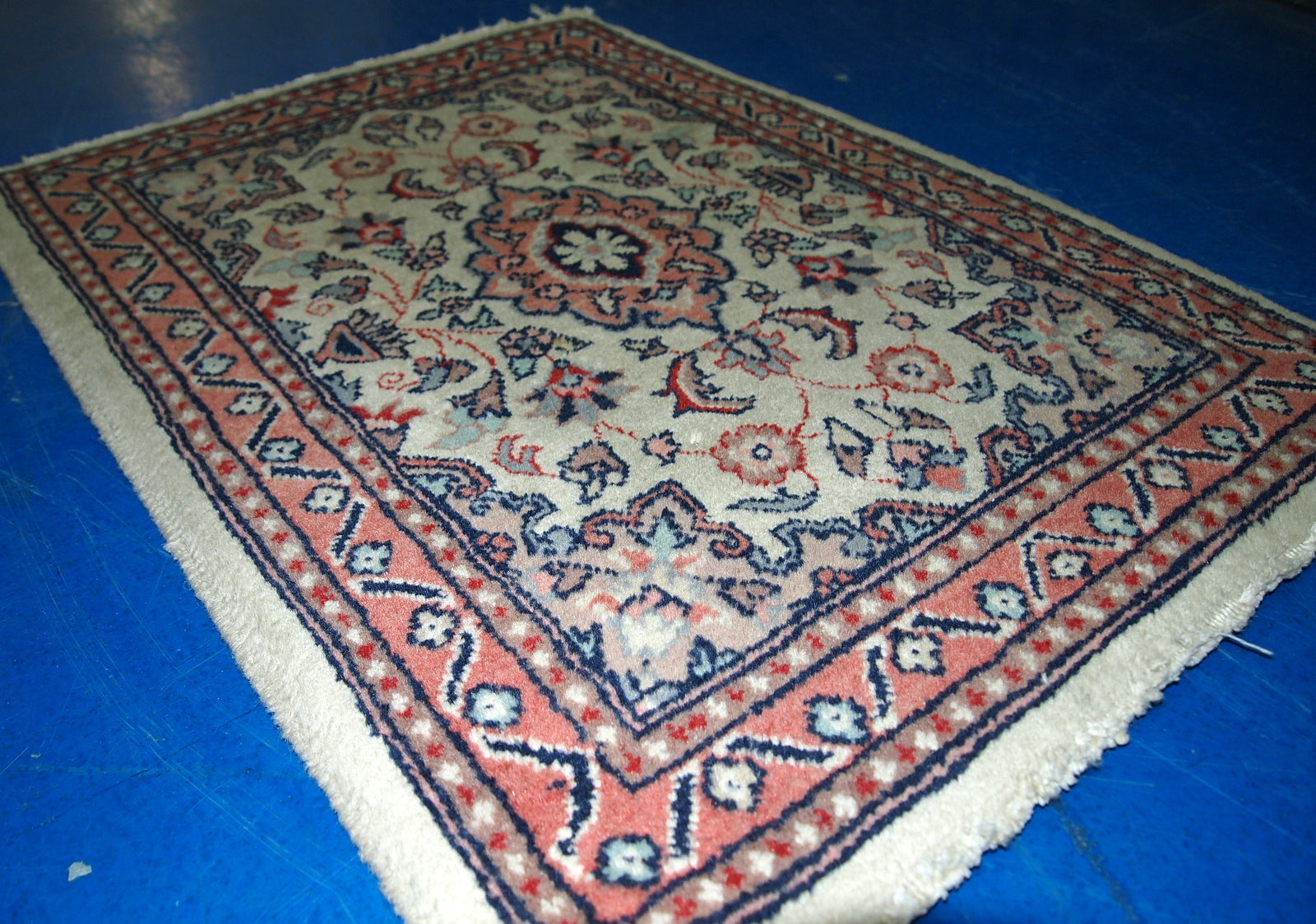 Handmade vintage Indo-Tabriz rug 1970s