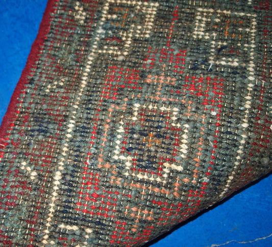 Handmade vintage Persian Hamadan rug 1970s