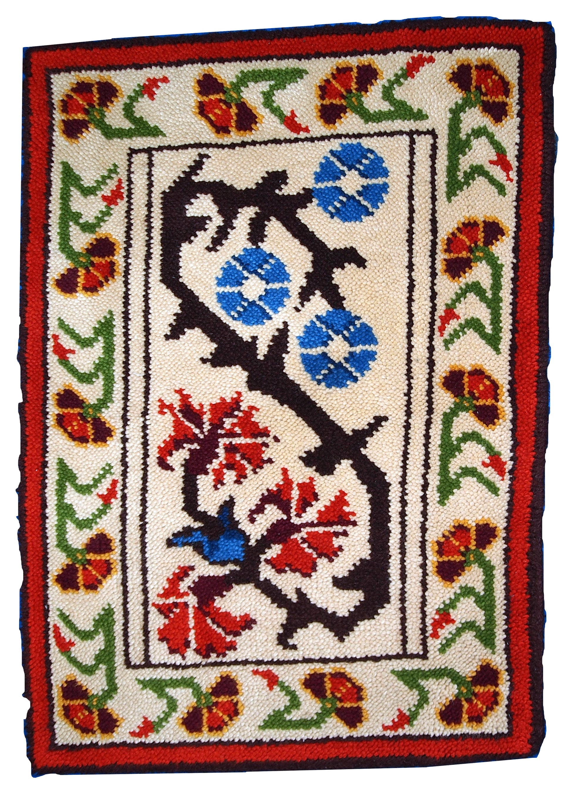 Vintage French Savonnerie rug 1970s