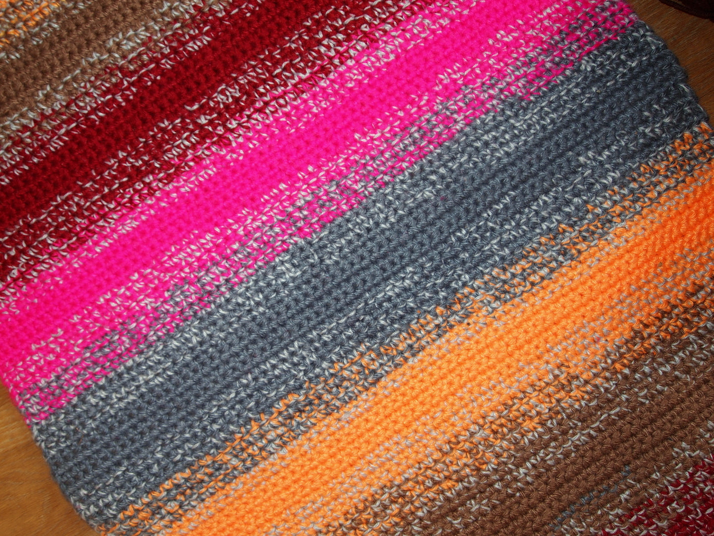 Handmade Russian striped runner in colorful stripes. The rug is from One Royal Art collection made with hook. This rug can be used from both sides.