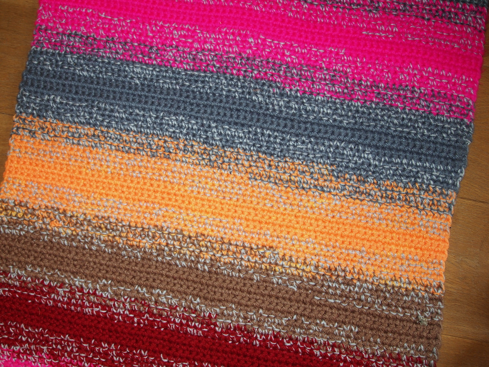 Handmade Russian striped runner in colorful stripes. The rug is from One Royal Art collection made with hook. This rug can be used from both sides.