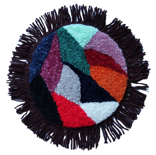 Handmade contemporary ORA French Savonnerie seat cover