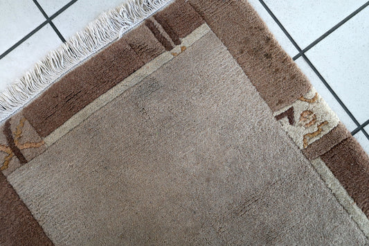 Handmade vintage Tibetan Khaden rug 1970s