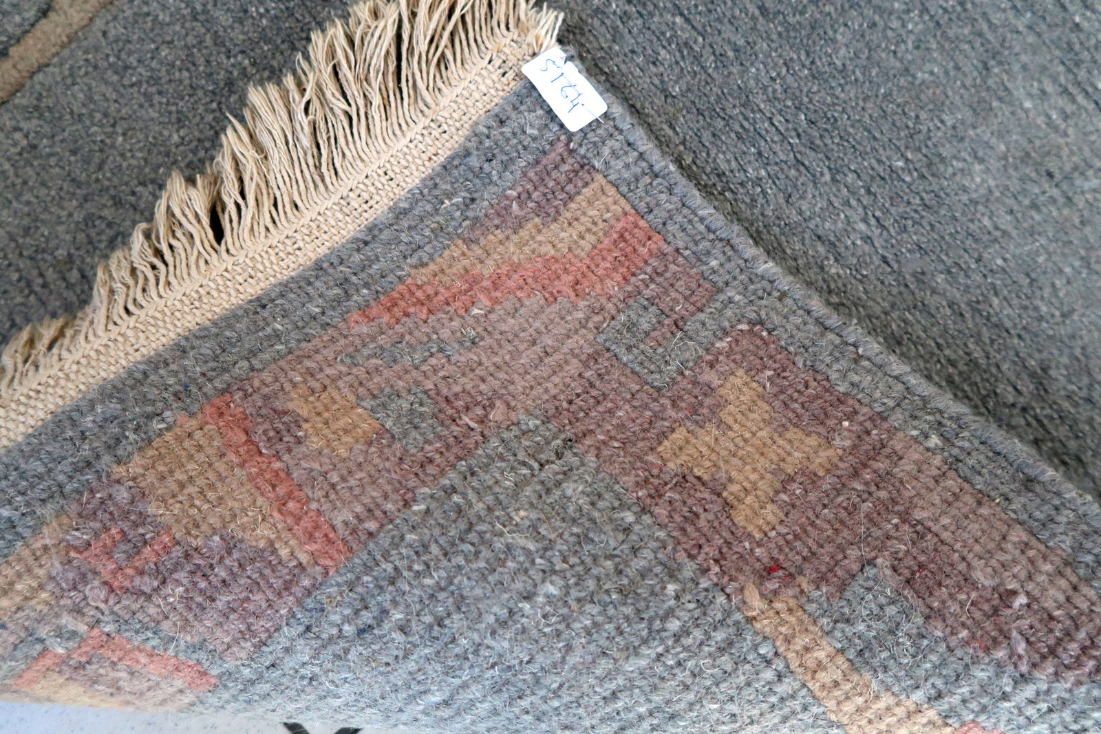 Handmade vintage Tibetan Khaden rug in original good condition. The rug has been made in Nepal, it is from circa1970s.