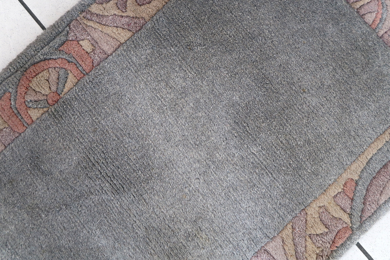 Handmade vintage Tibetan Khaden rug 1970s