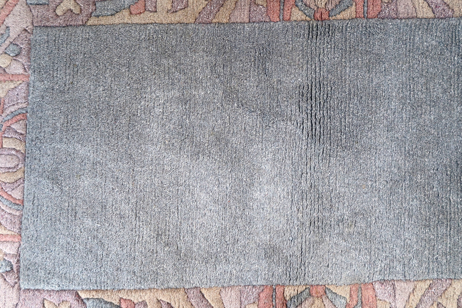 Handmade vintage Tibetan Khaden rug 1970s