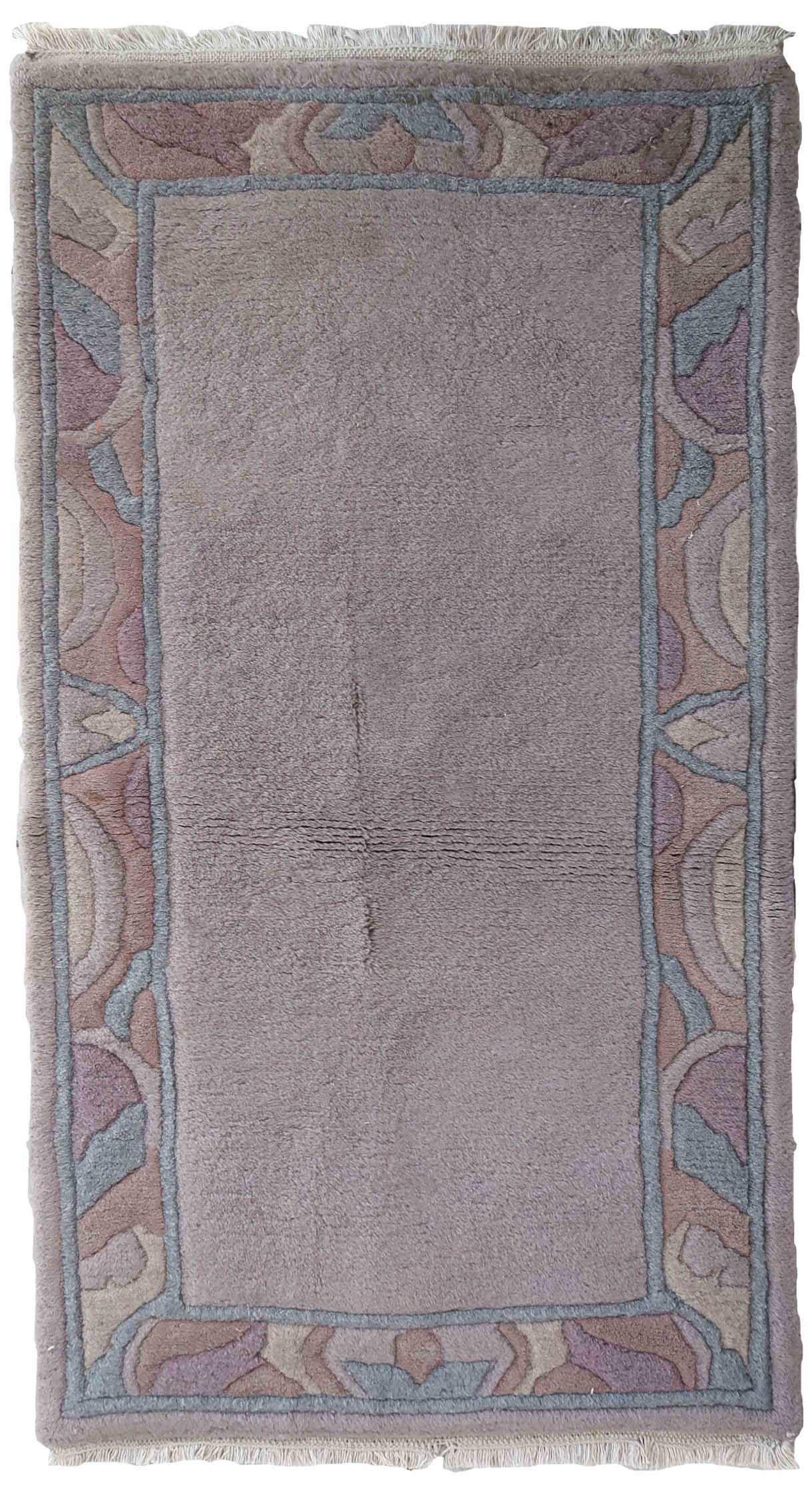 Handmade vintage Tibetan Khaden rug 1970s
