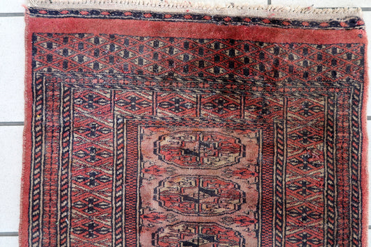 Handmade vintage Afghan Ersari rug 1960s