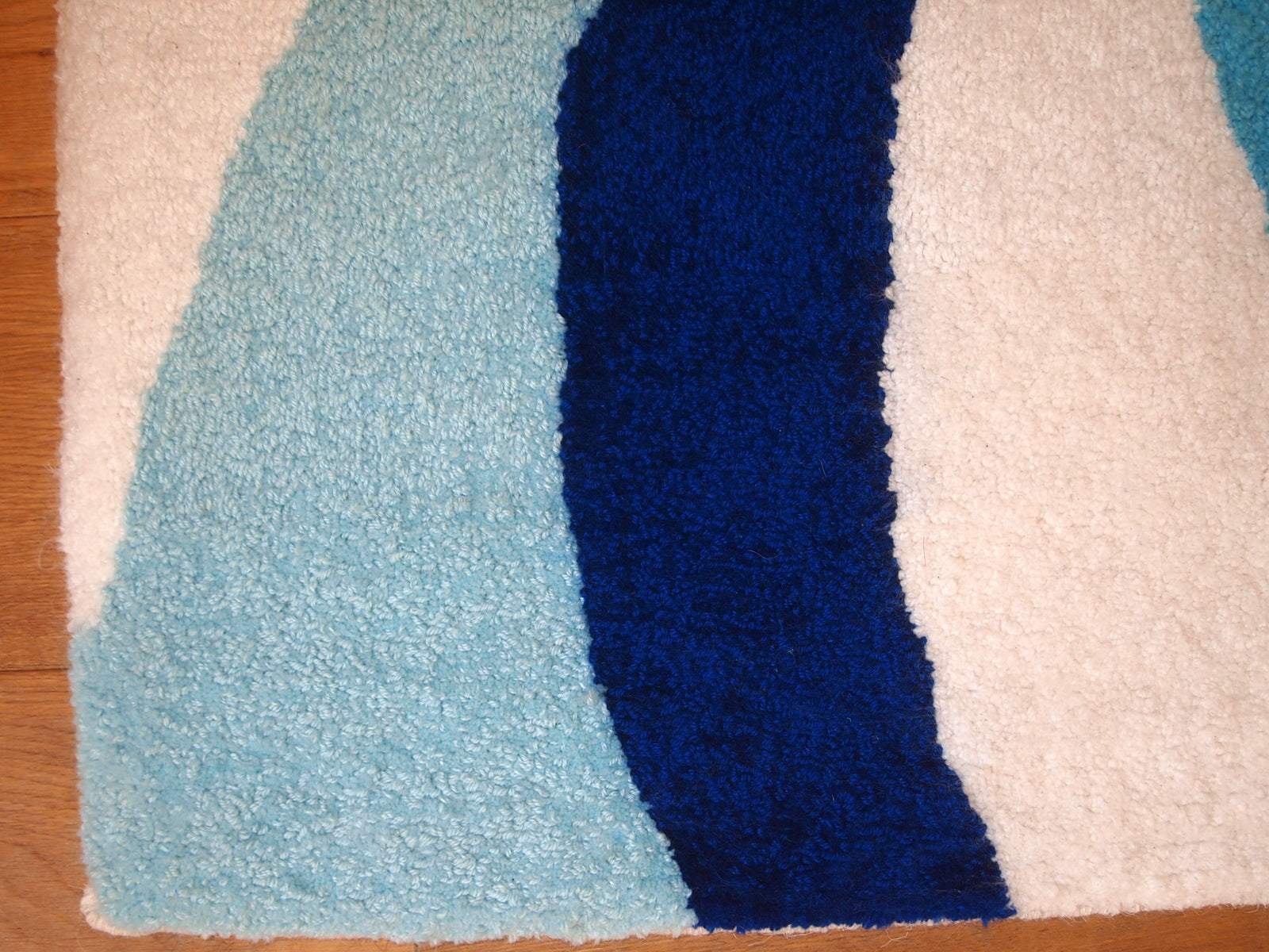 Handmade contemporary ORA French hooked rug 2021