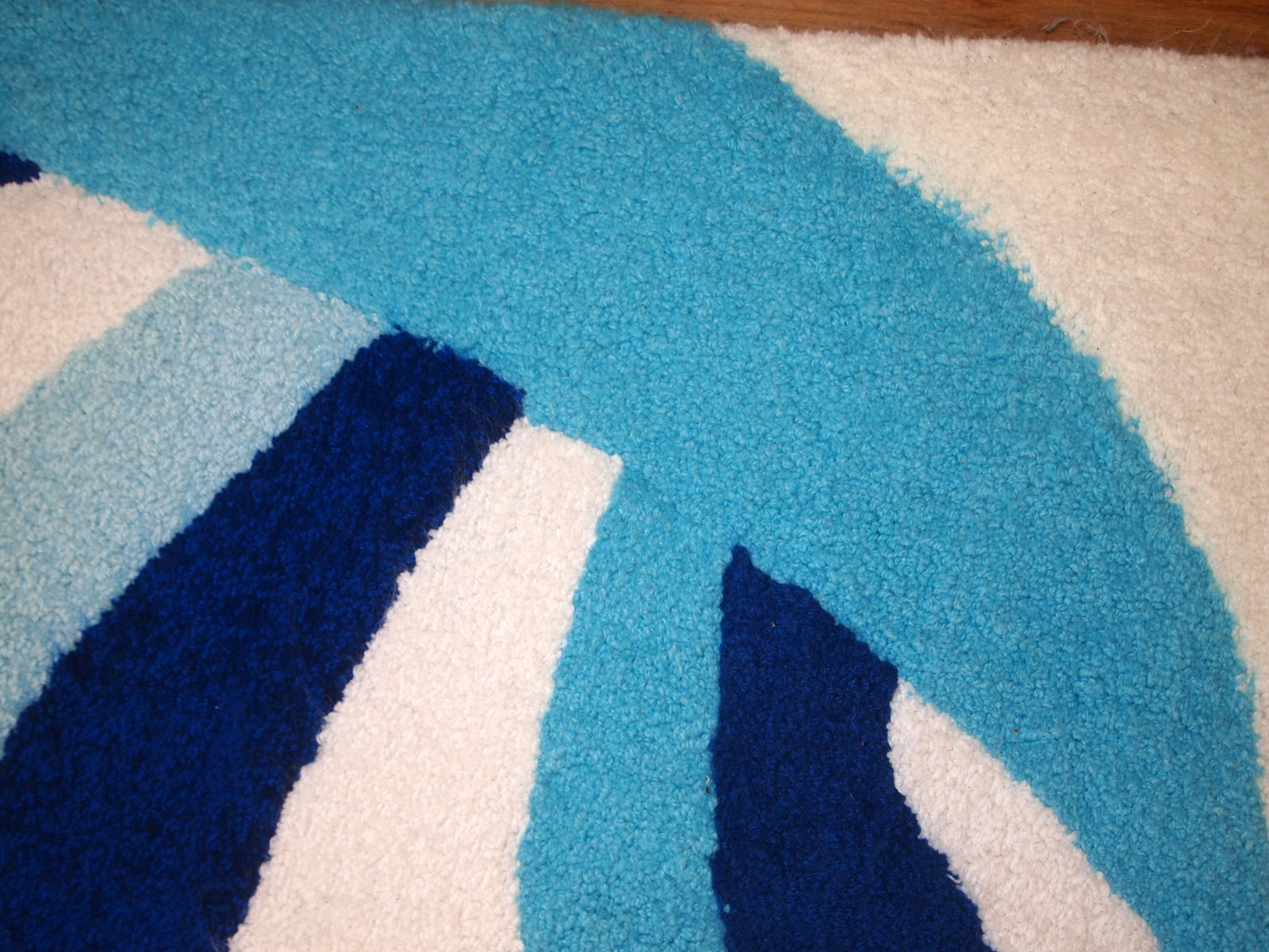 Handmade contemporary ORA French hooked rug 2021