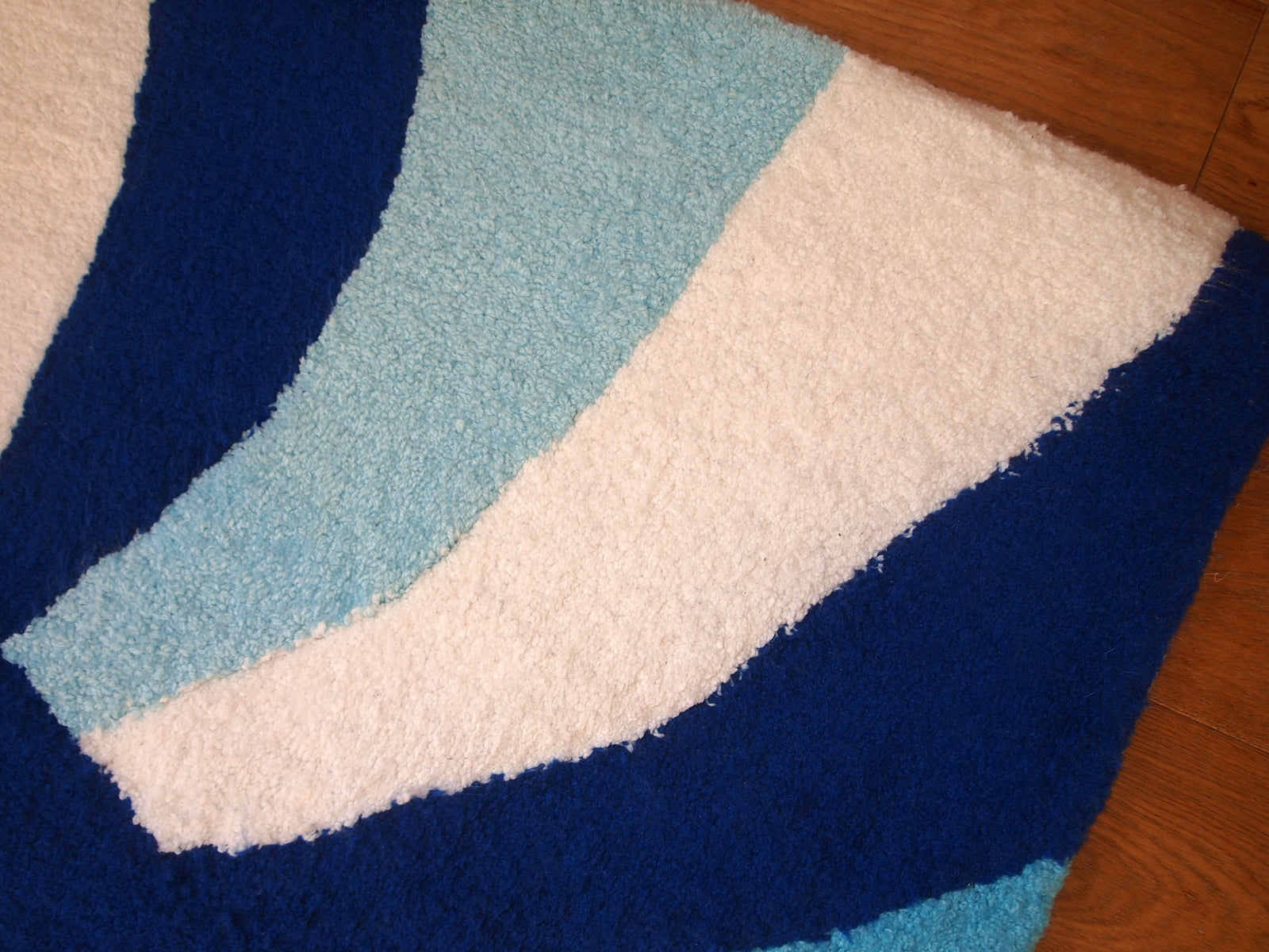 Handmade contemporary ORA French hooked rug 2021