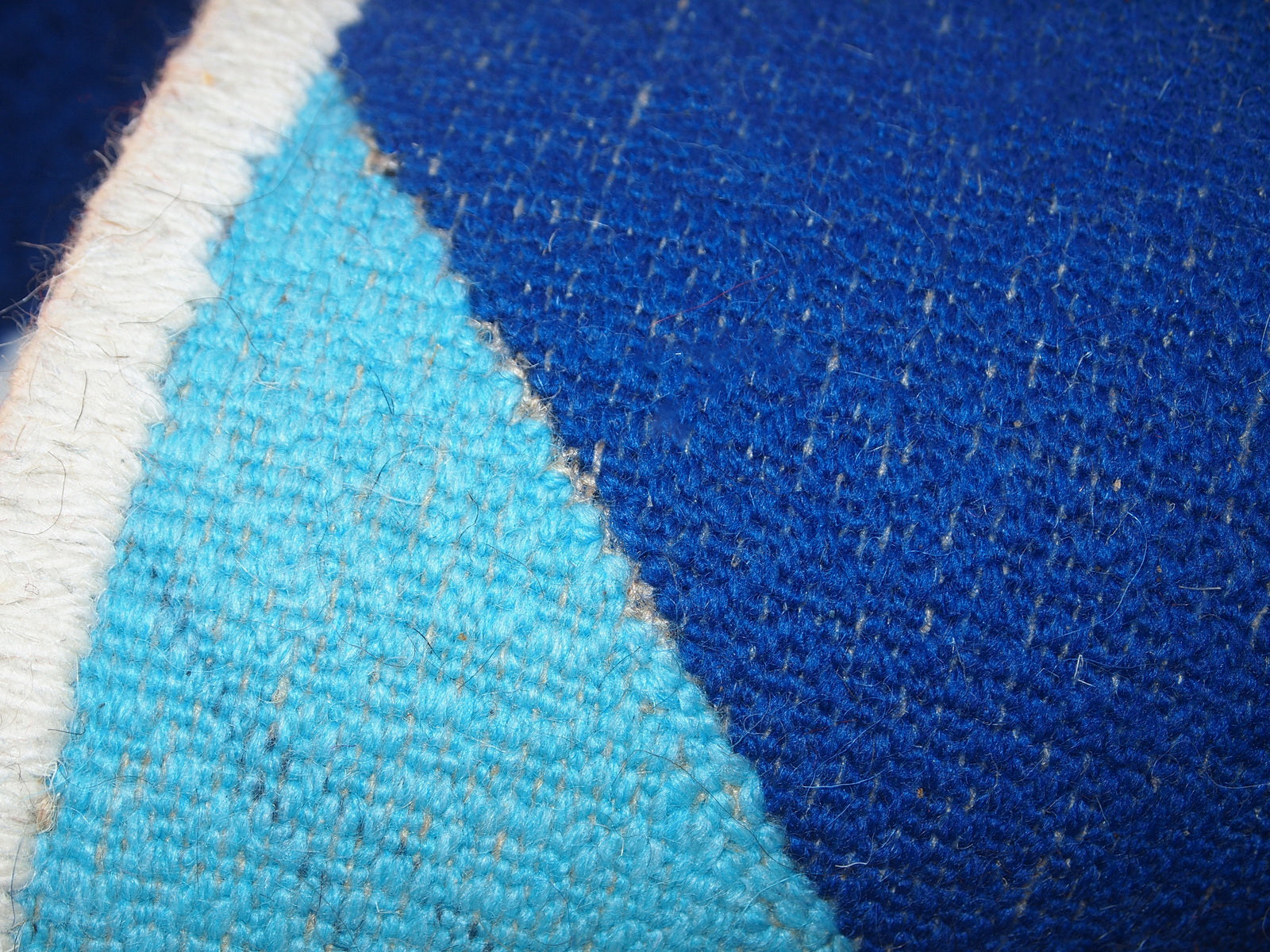 Handmade contemporary French Hooked rug made by One Royal Art, collection 2021. This rug is one of a kind made in France.