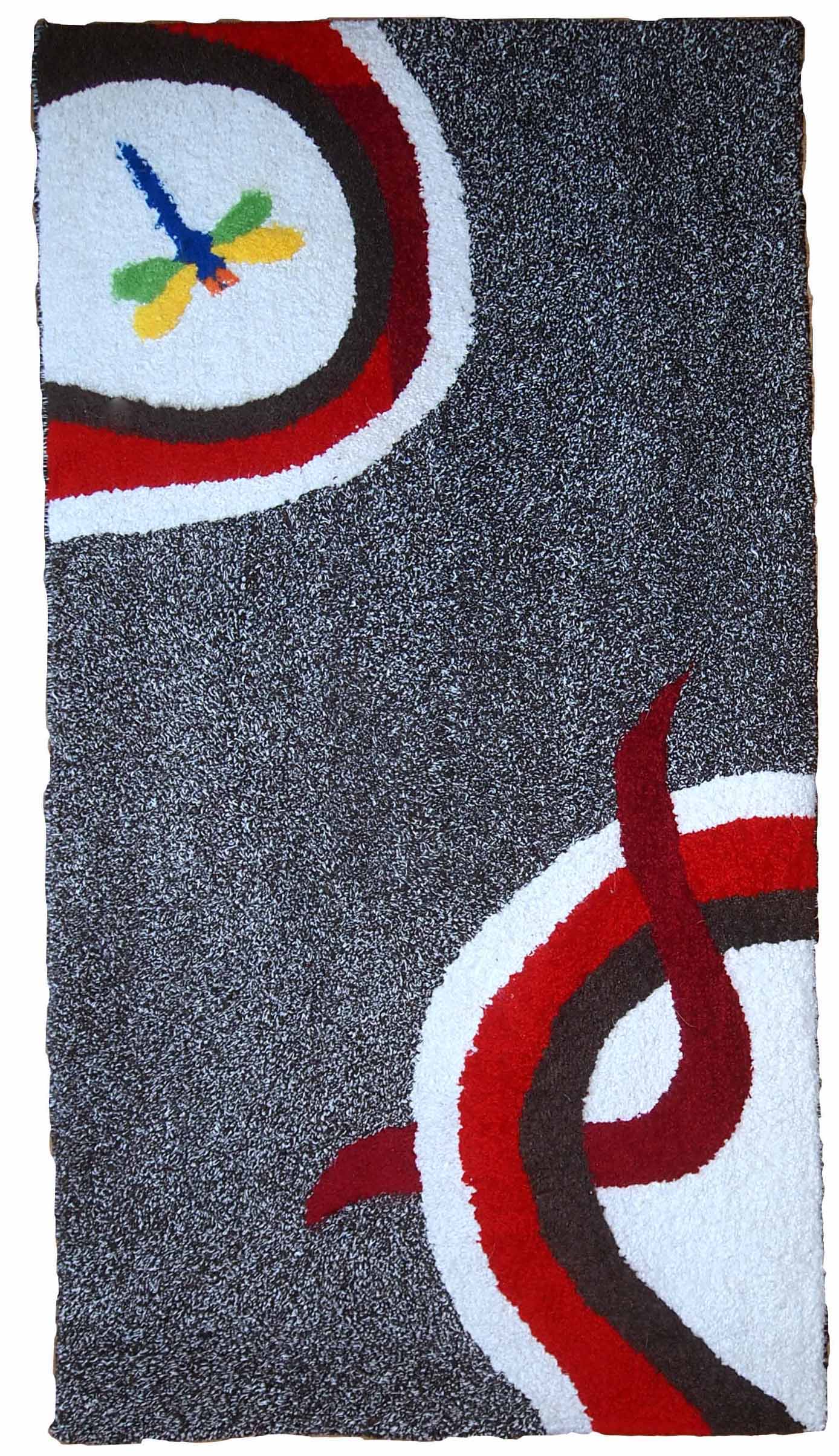 Handmade contemporary ORA French hooked rug 2021