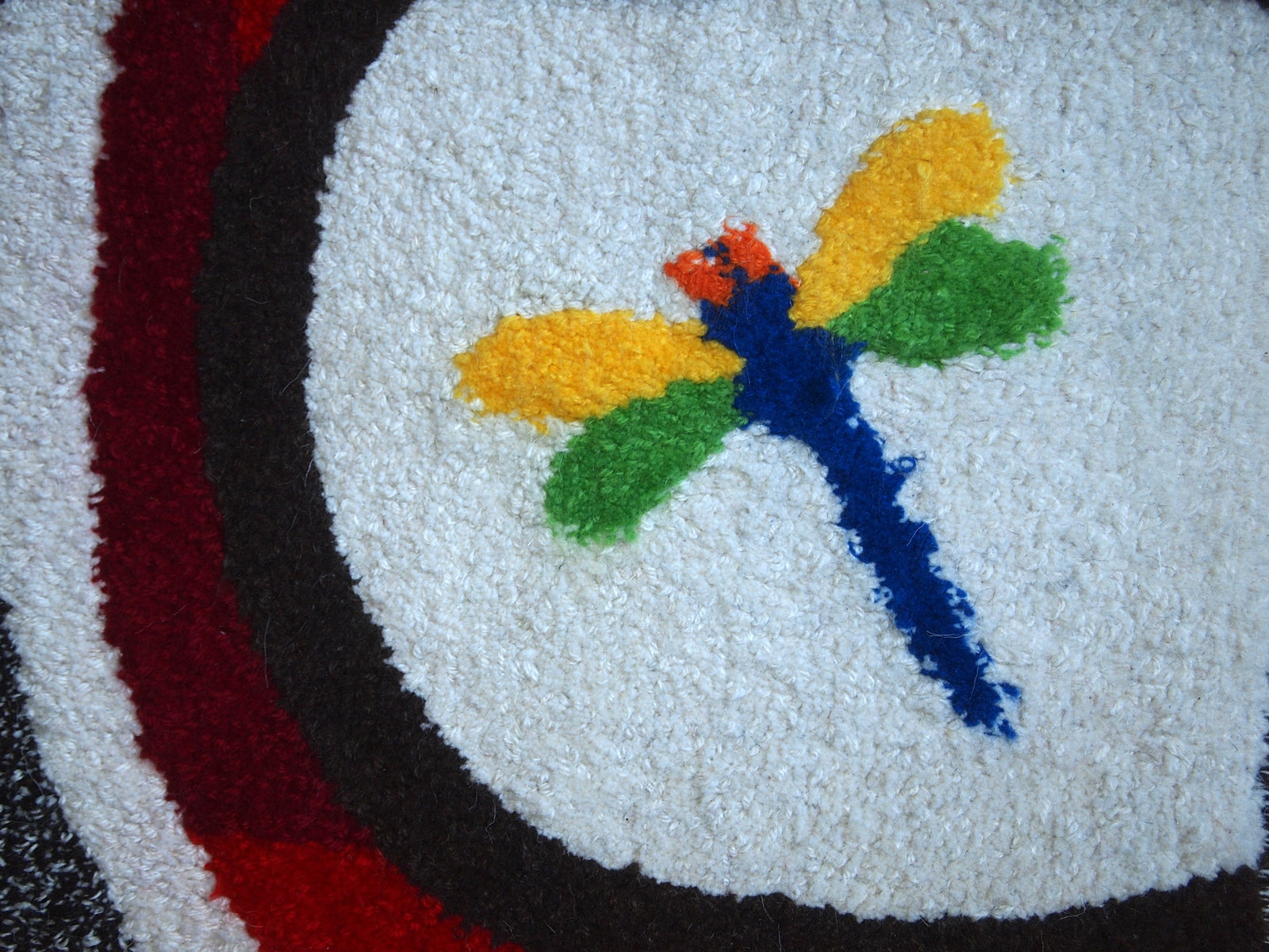 Handmade contemporary ORA French hooked rug 2021