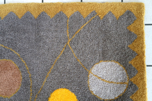 Handmade contemporary ORA French hooked rug 2021