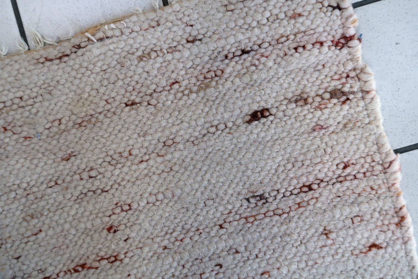 Handmade vintage Indian kilim 1970s