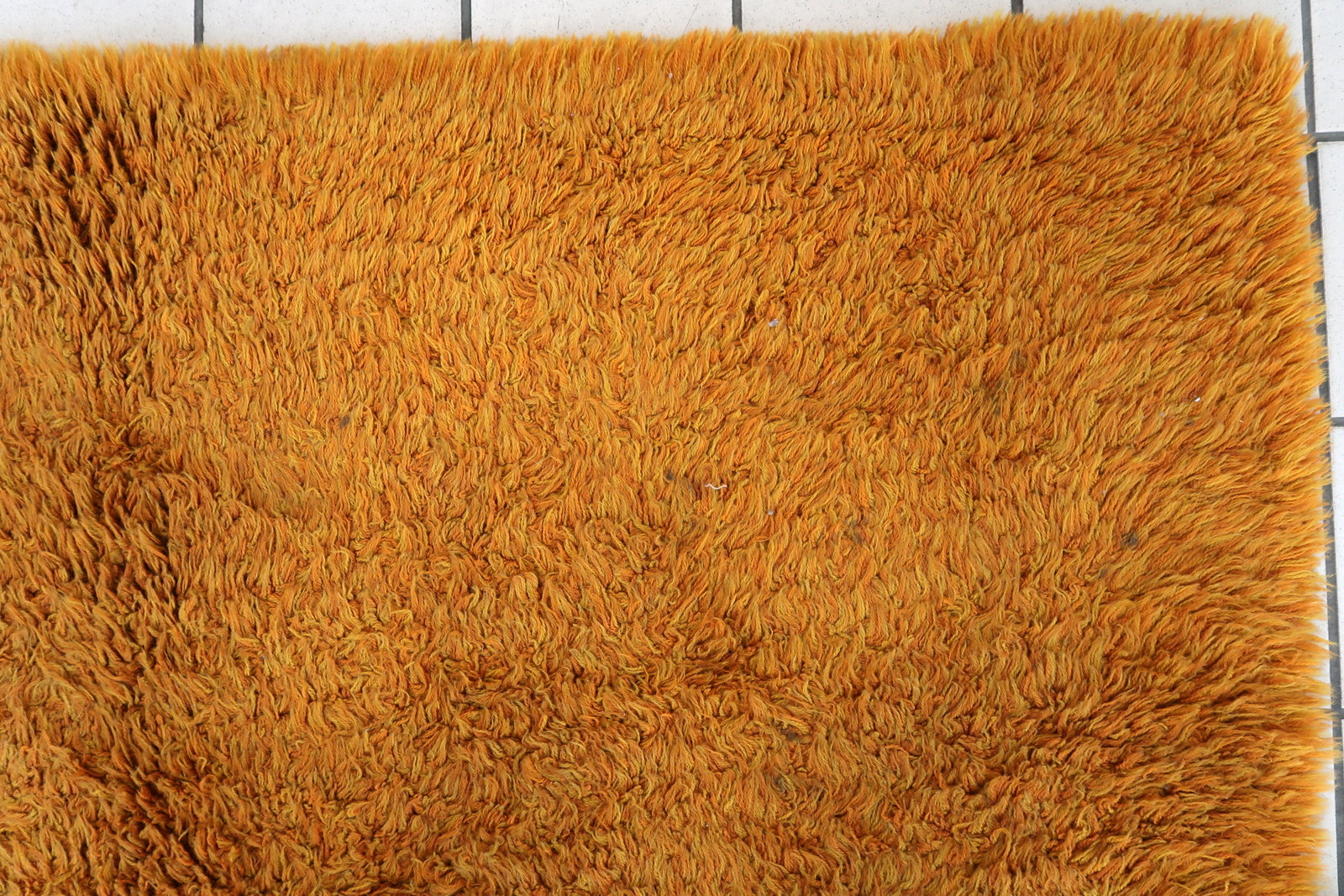Handmade vintage Swedish Shag rug 1960s