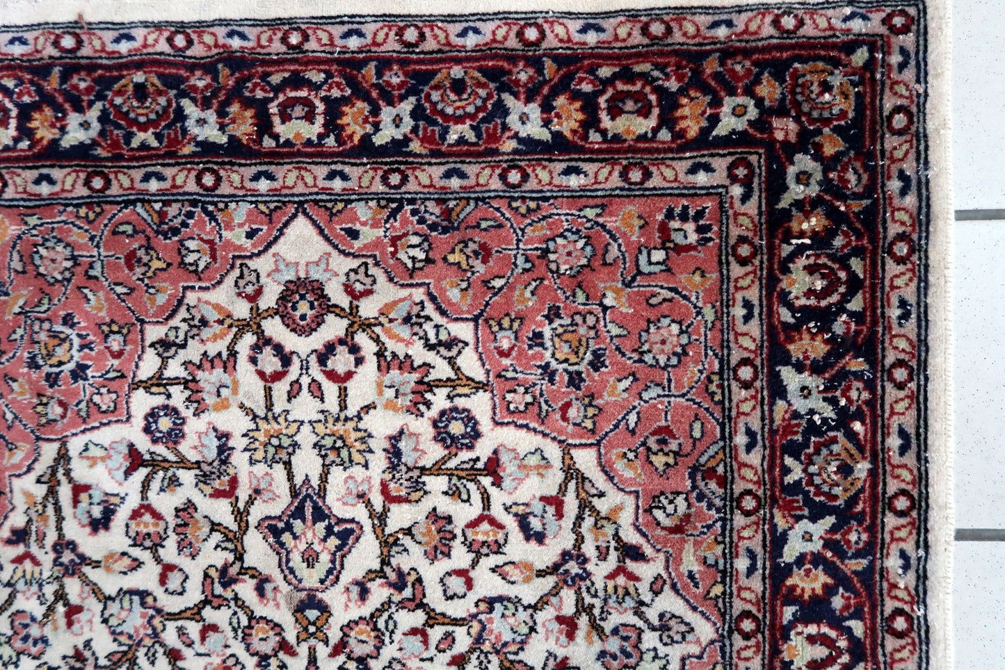 Handmade vintage Persian Tabriz rug 1960s