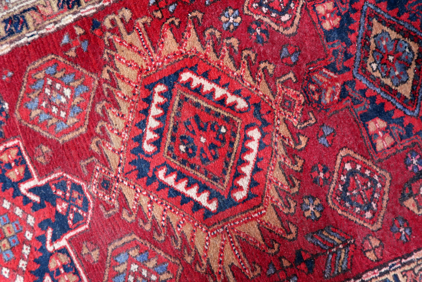 Handmade vintage Persian Malayer runner 1930s