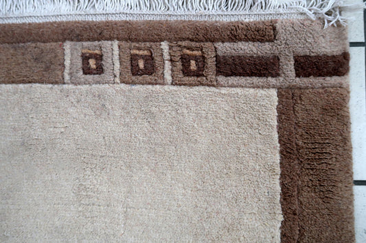 Handmade vintage Tibetan Khaden rug 1970s