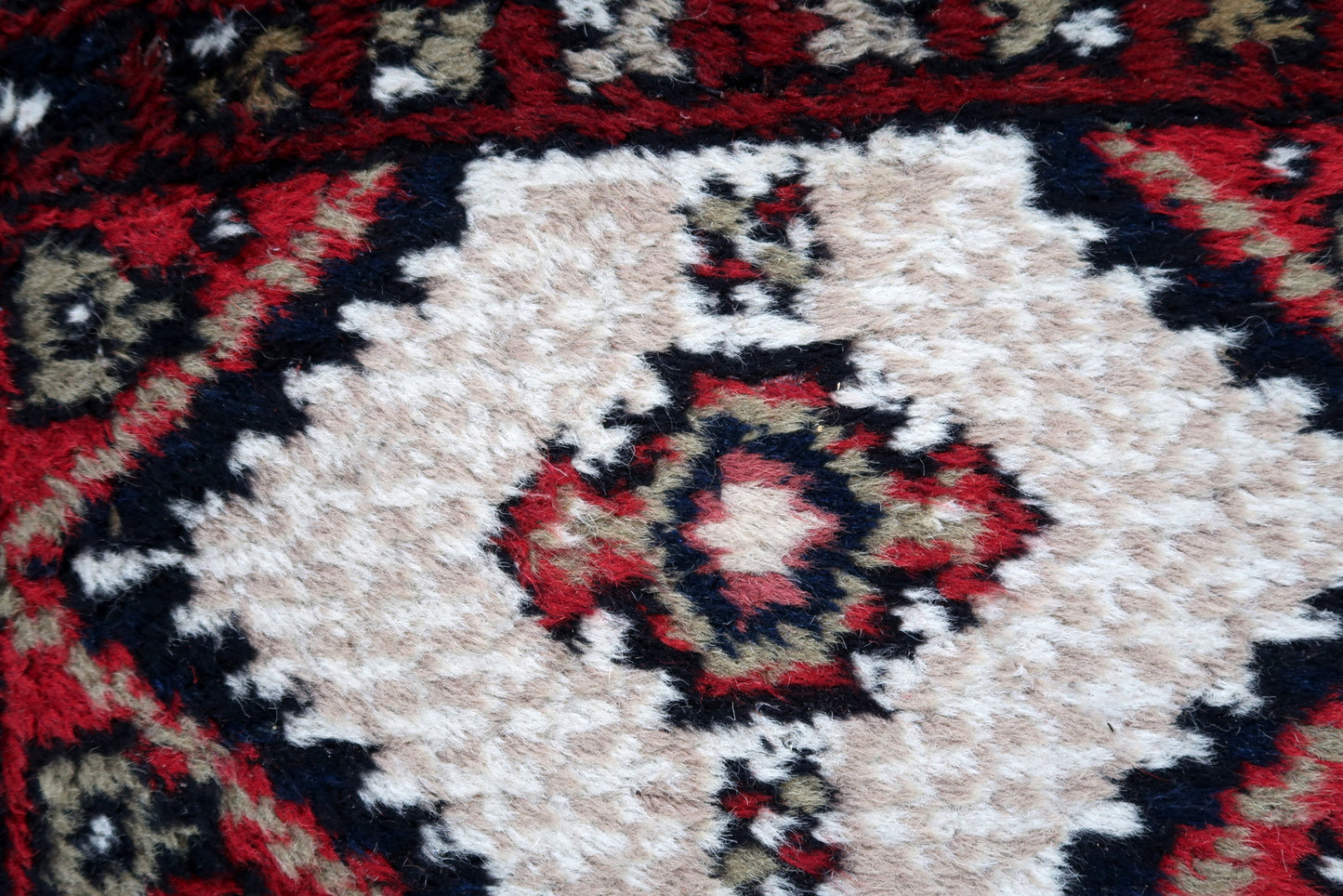 Handmade vintage Persian Hamadan mat 1970s