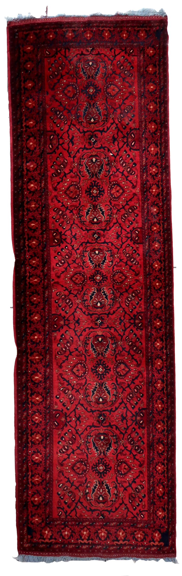Handmade vintage Afghan Ersari runner 1970s