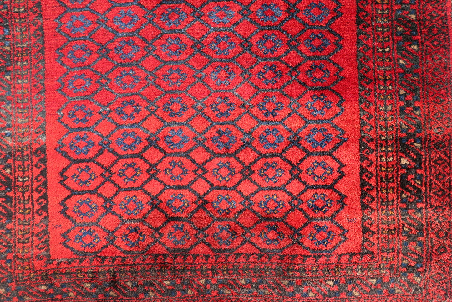 Handmade vintage Afghan Baluch prayer rug 1950s