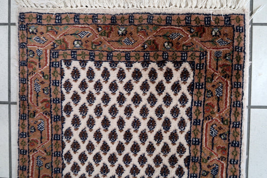 Handmade vintage Indian Seraband rug 1970s