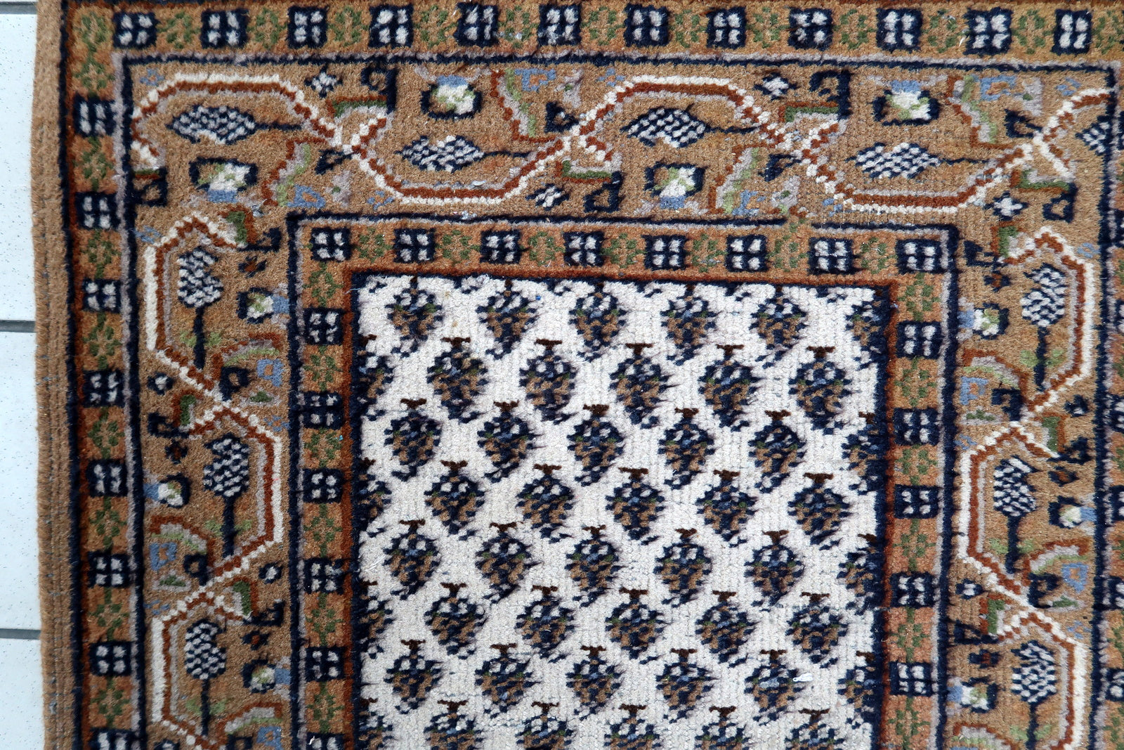 Handmade vintage Indian Seraband runner 1970s
