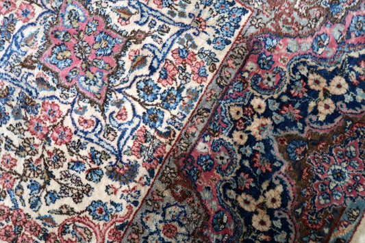Handmade antique Persian Kerman rug 1930s